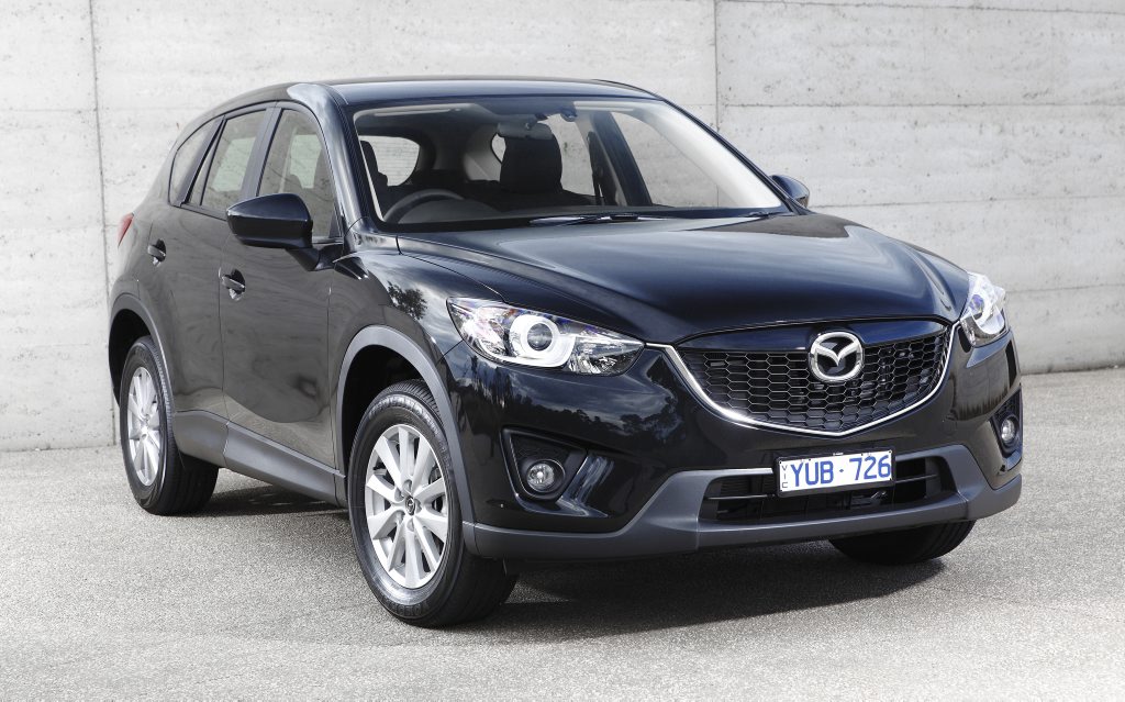 The Mazda CX-5 will be available with a more powerful engine next month. The Mazda CX-5 will be available with a more powerful engine next month.